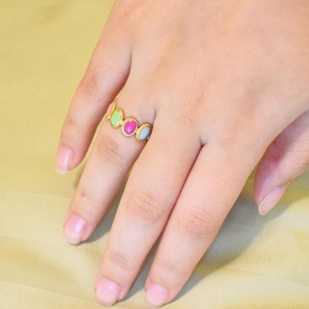 Colorful Dotted Ring - Picture 6 of 6